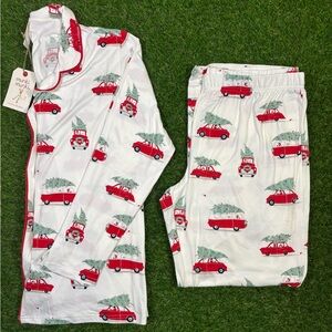 munki munki Womens Christmas Pajama Set